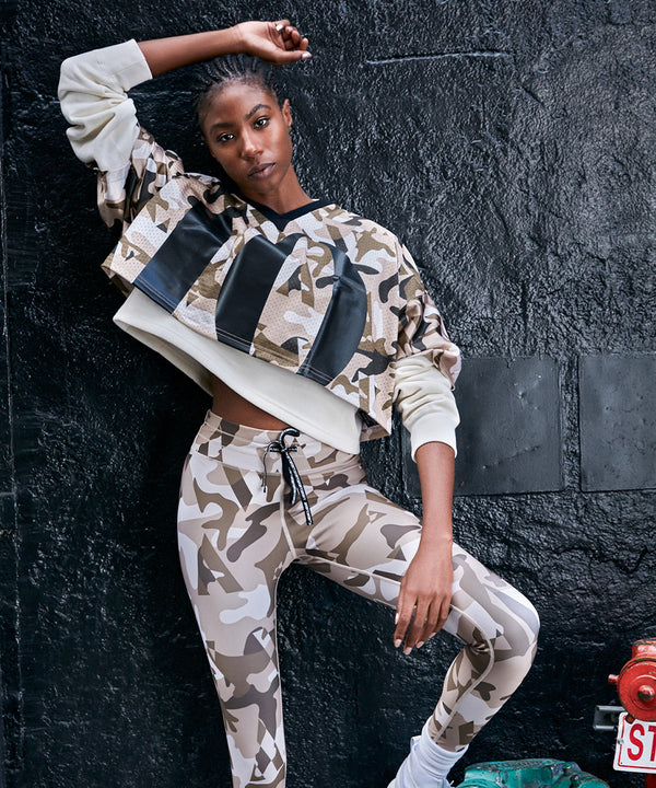 Crop top jersey hoodie outlet