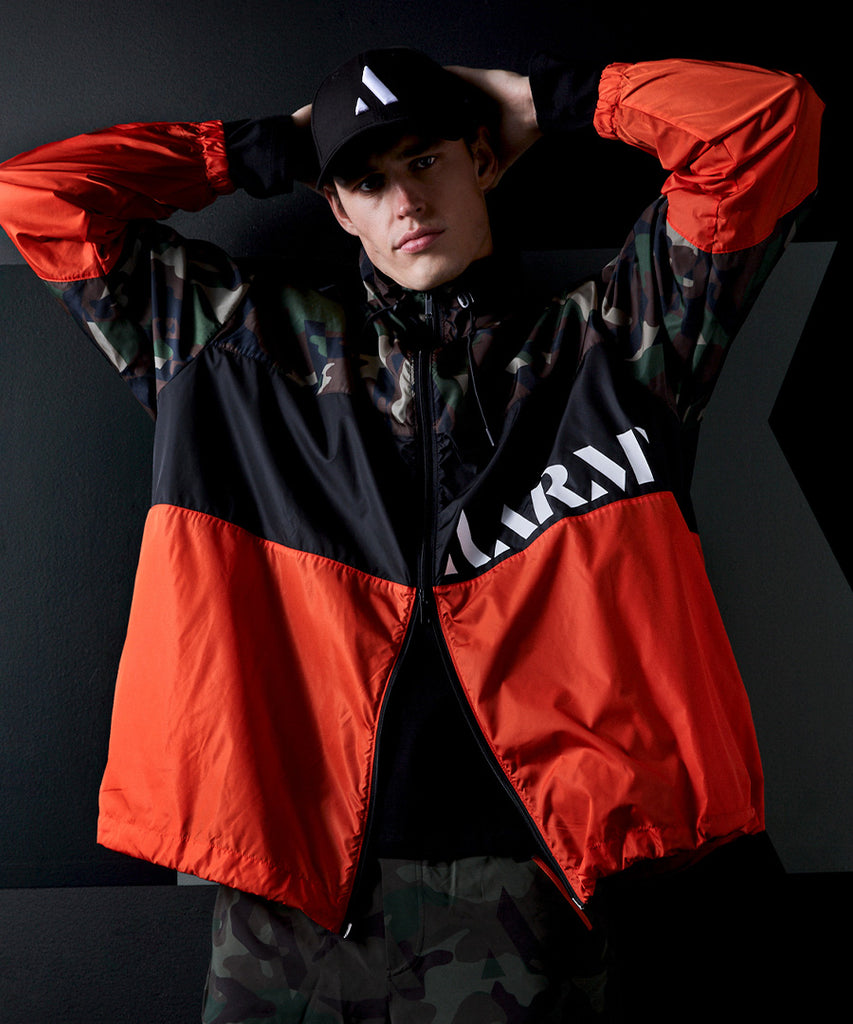 Blocked warm up jacket sales